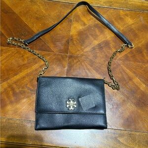 Tory Burch Black Leather Crossbody Bag